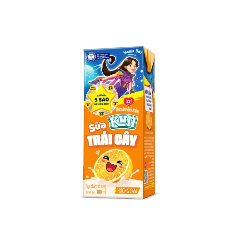 Leite Sabor Laranja Sūa Kun Trái Cây 180ml