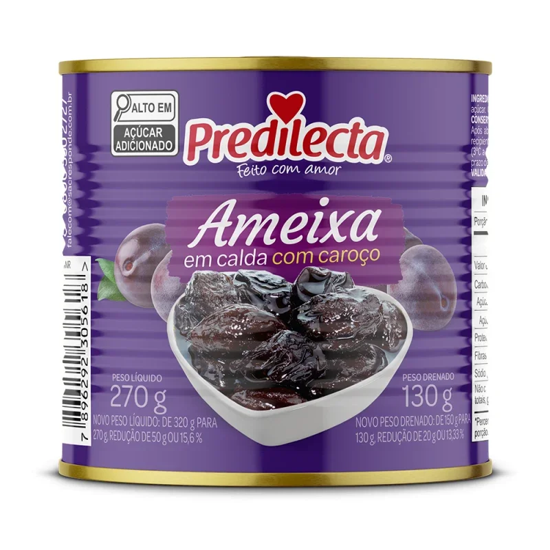 Predilecta Ameixa em Calda com Caroço 270g