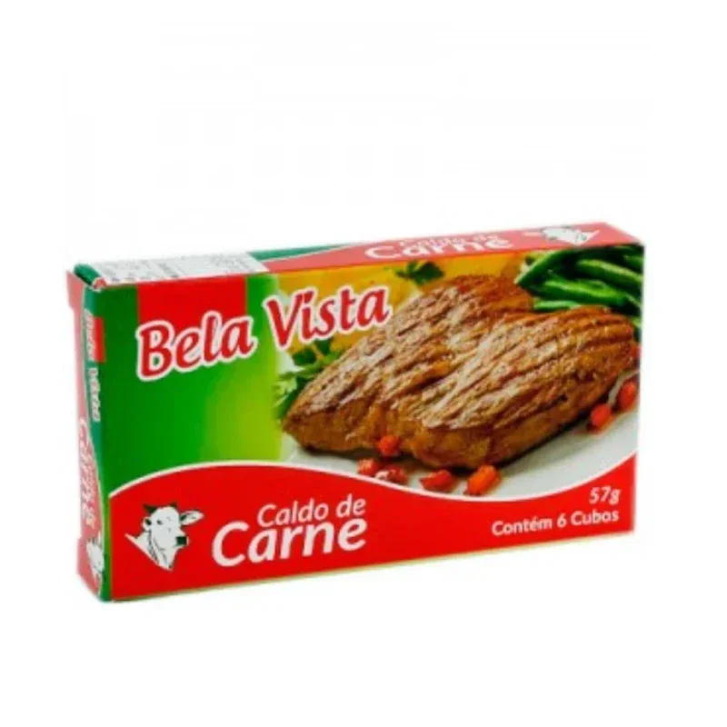 Caldo De Carne Bela Vista 57g (6 Cubos)