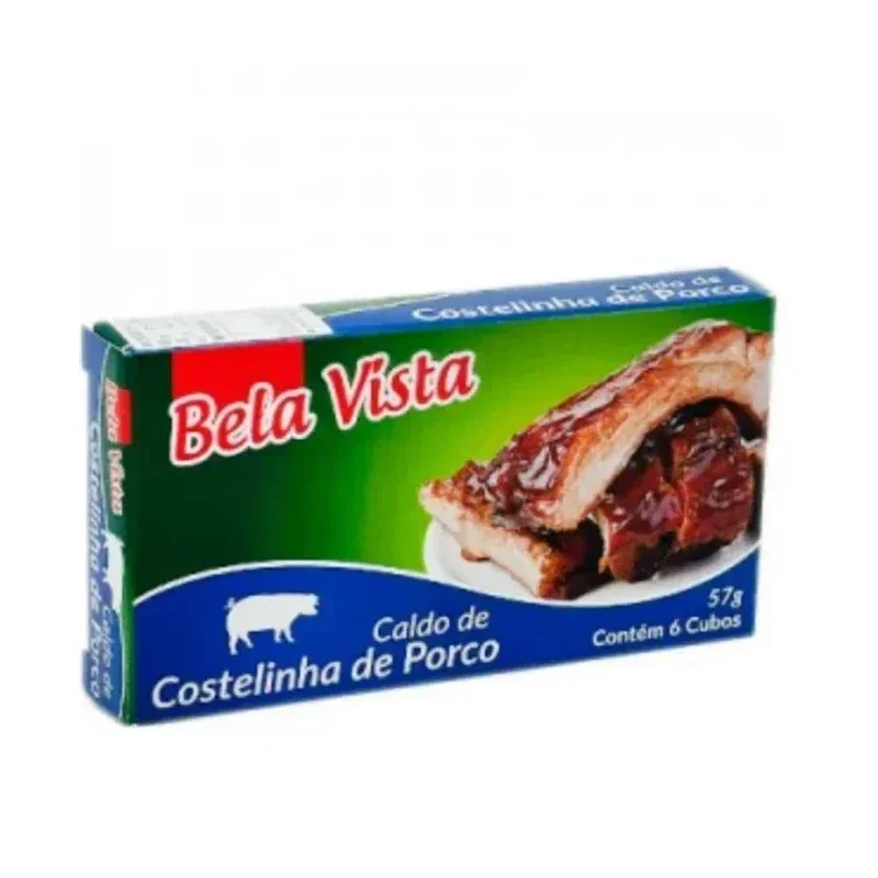 Caldo Bela Vista Costelinha De Porco 57g (6 Cubos)
