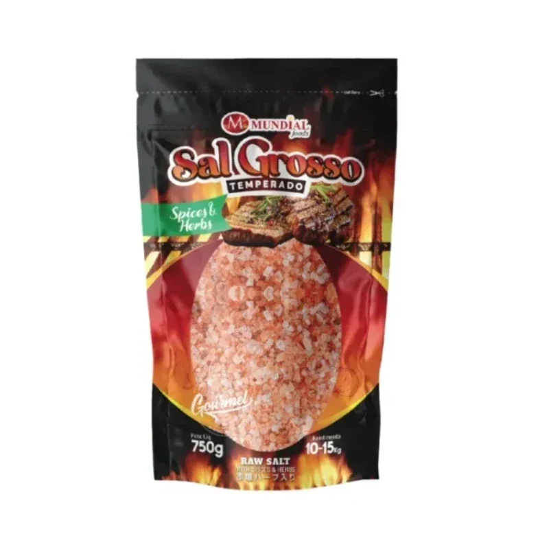 Sal Grosso Temperado Especiarias Mundial 1kg