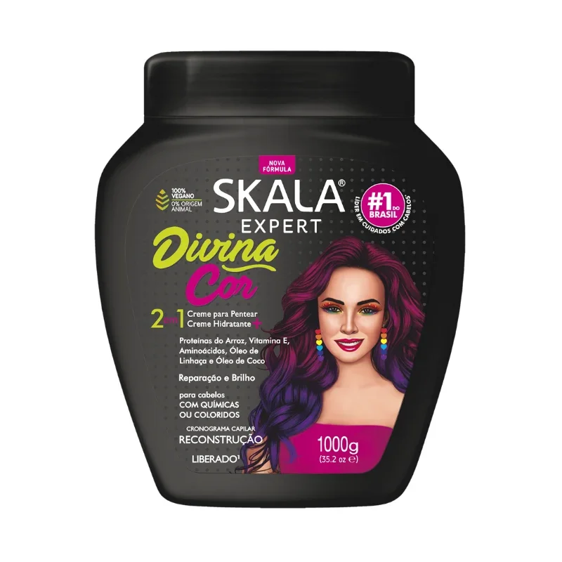 Skala Expert Creme Hidratante + Pentear - Divina Cor 1kg