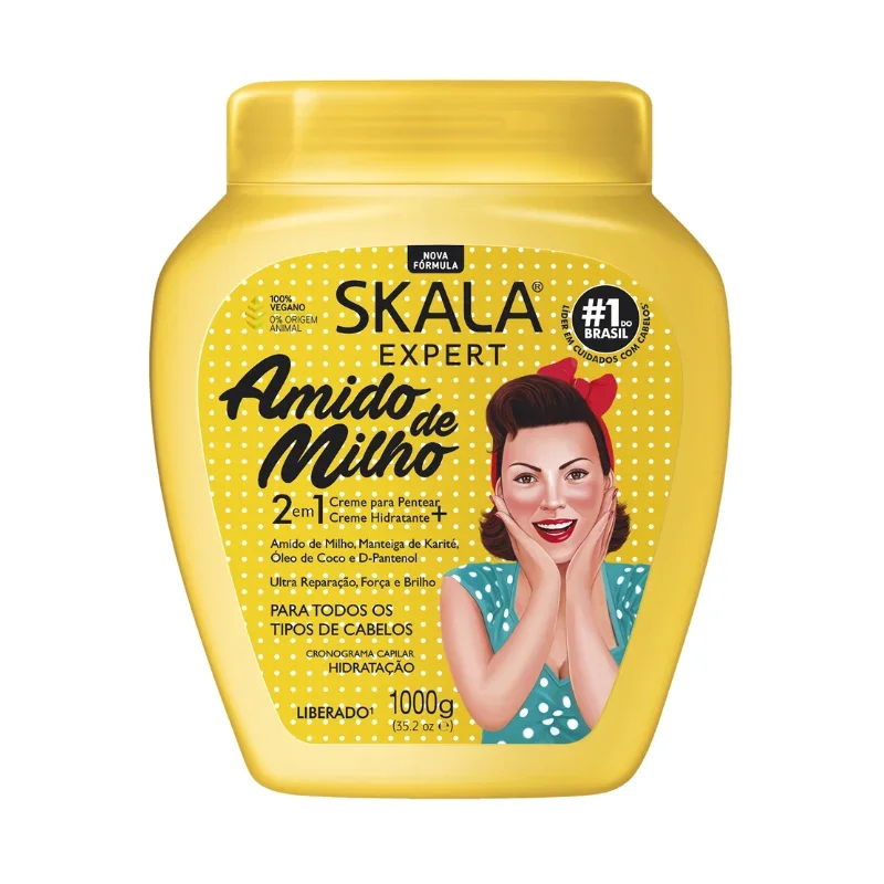Skala Expert Creme De Pentear + Condicionador - Amido De Milho 1kg