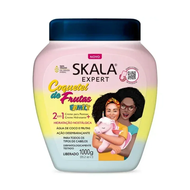 Skala Expert Creme De Pentear + Condicionador - Coquetel de Frutas Family 1kg
