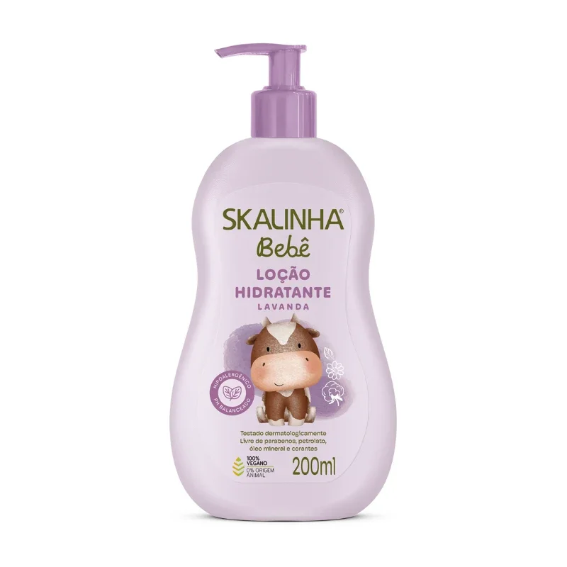 Skalinha Loção Hidratante Para Bebês - Lavanda 200ml