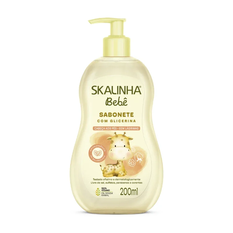 Skalinha Sabonete Líquido Com Glicerina Para Bebês - Sem Lágrimas 200ml