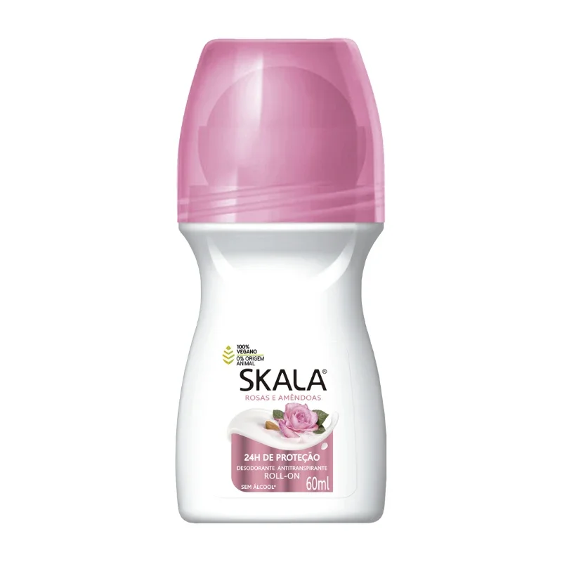Skala Desodorante Roll-On 24h - Rosas E Amêndoas 60ml