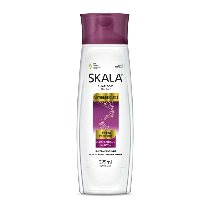 Skala S.O.S Shampoo Antirresíduos - Limpeza Poderosa 325ml