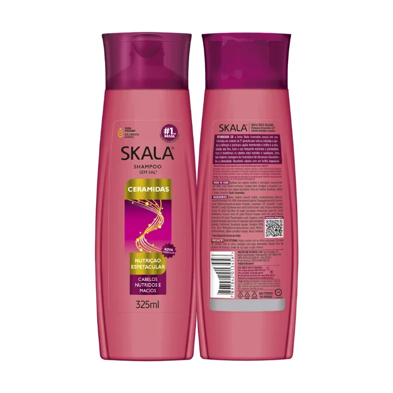Skala S.O.S Shampoo Hidratante - Ceramidas 325ml