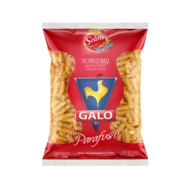 Macarrão de Sêmola Parafuso Galo 500g