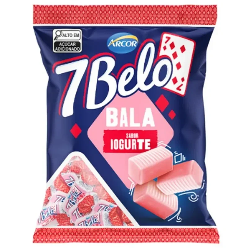 Bala Sabor Iogurte - 7 Belo 90g