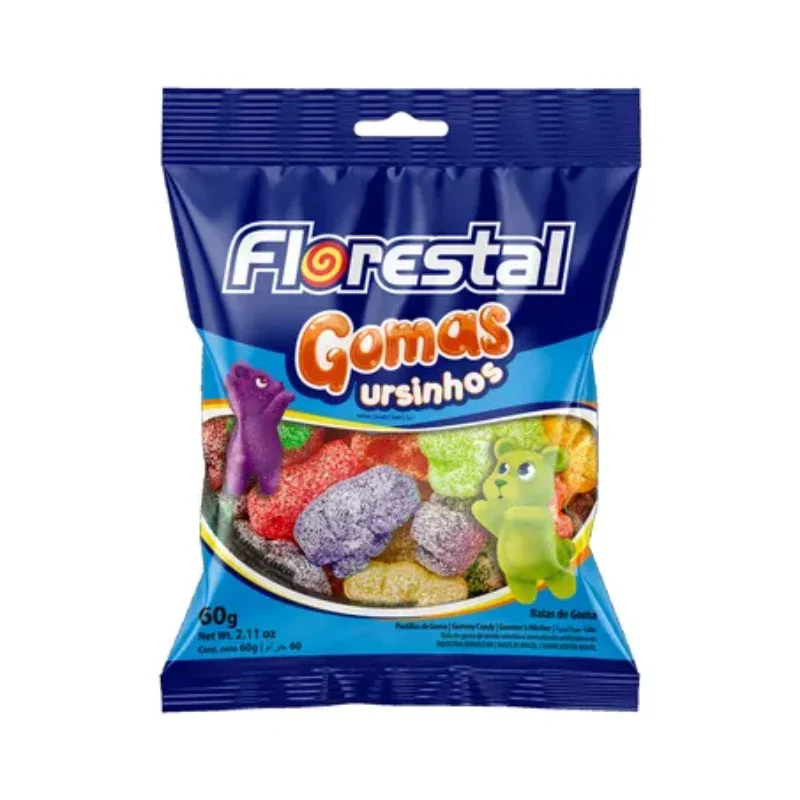 Balas de Gomas - Ursinhos Florestal 60g