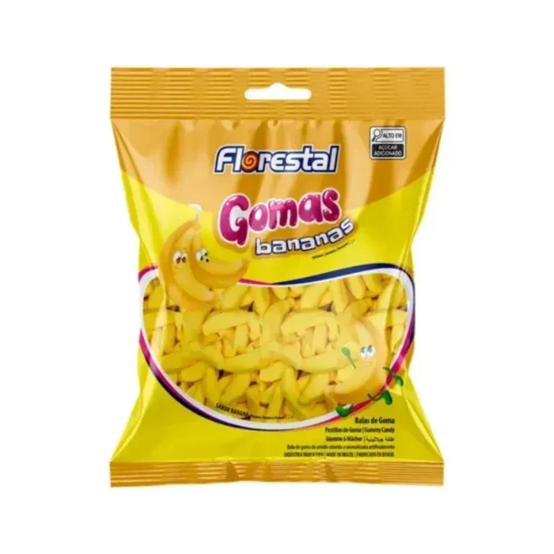 Balas De Gomas - Bananas Florestal 60g