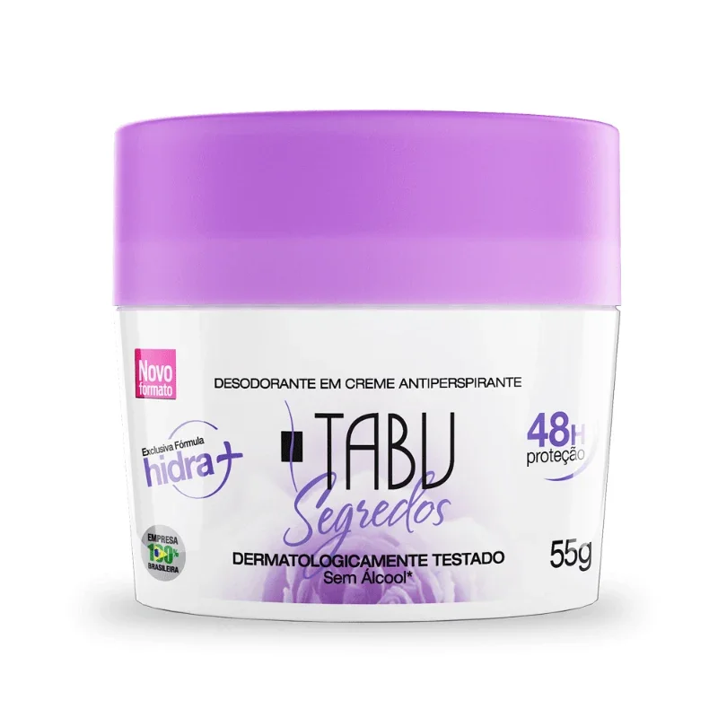 Tabu Desodorante Em Creme Antiperspirante - Segredos 55g