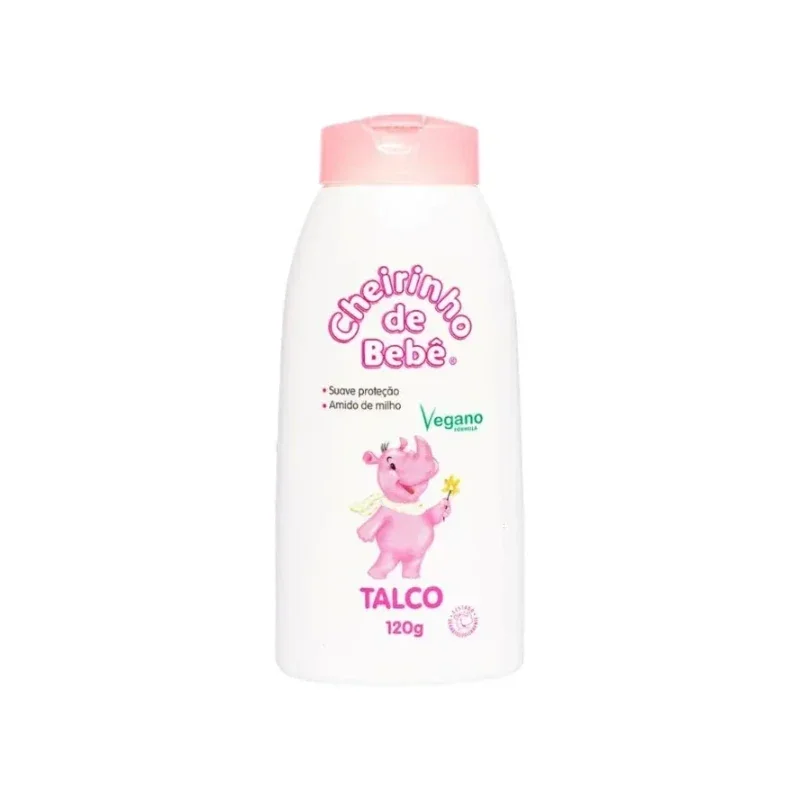 Talco Cheirinho de Bebê Rosa - 120g