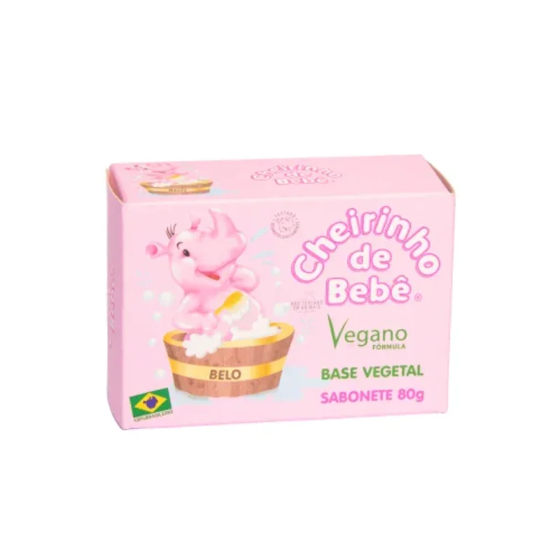 Sabonete Infantil Cheirinho de Bebê - Rosa 80g