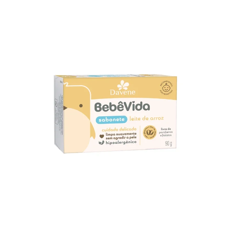 Davene Bebê Vida Sabonete Leite de Arroz 90g