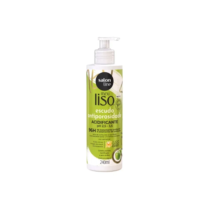 Salon Line Acidificante Escudo Antiporosidade - Maçã Verde 240ml