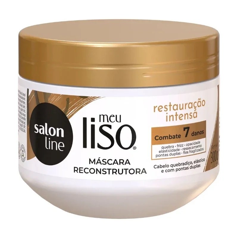 Meu Liso Mascara Reconstrutora Restauração Intensa Salon Line 80g
