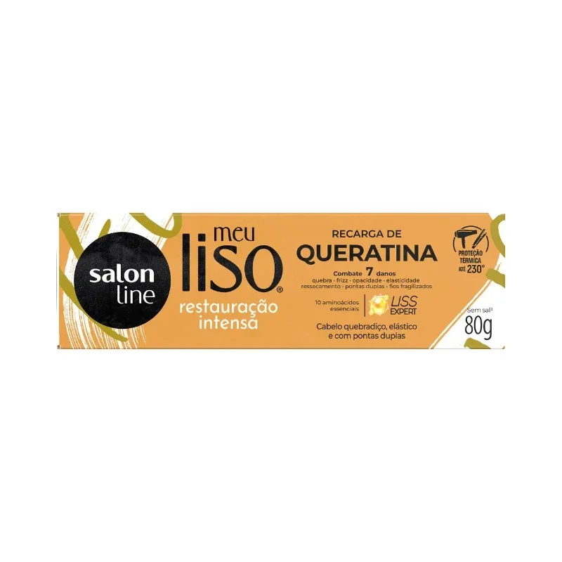 Meu Liso Queratina Restauração Intensa Salon Line 80g