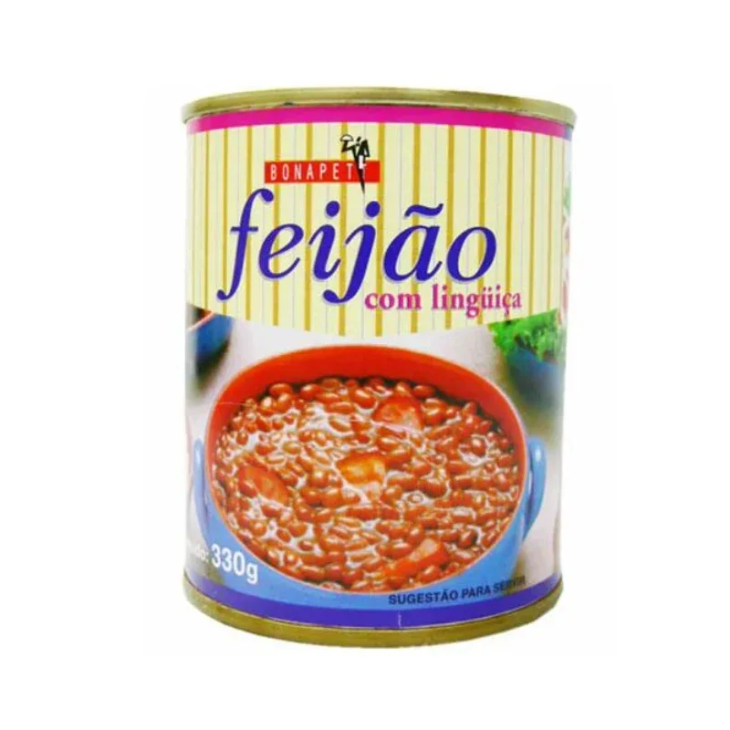 Feijão Enlatado Com Linguiça Bonapetit 330g
