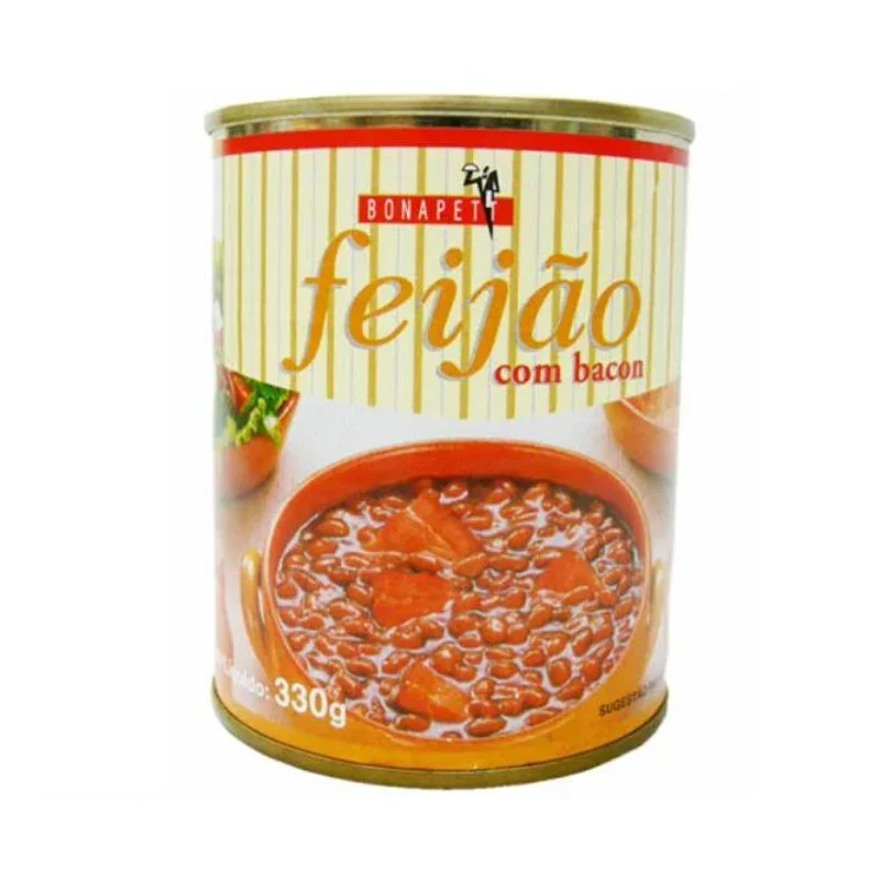 Feijão Enlatado Com Bacon Bonapetit 330g