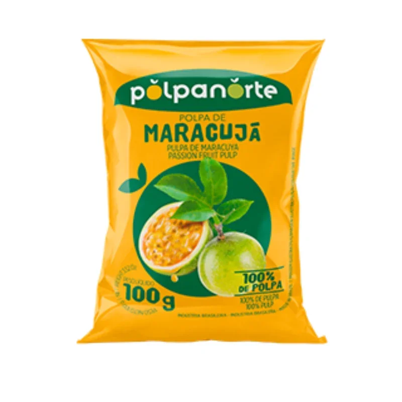 Polpa De Maracujá Polpa Norte 400g (4 x 100g)