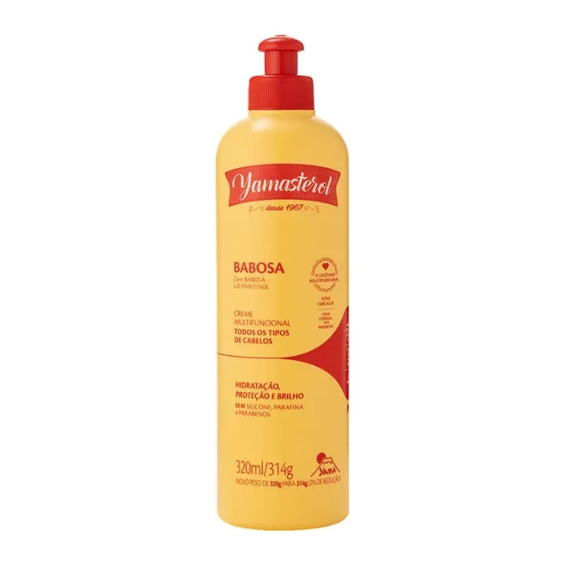 Yamasterol Babosa Creme Multifuncional PARA TODOS OS TIPOS DE CABELOS 320ml
