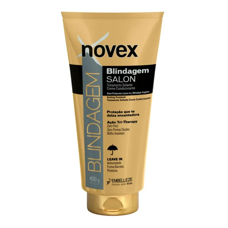 Salon Blindagem Novex Tratamento Selante Creme Condicionante - Protetor Térmico 200g