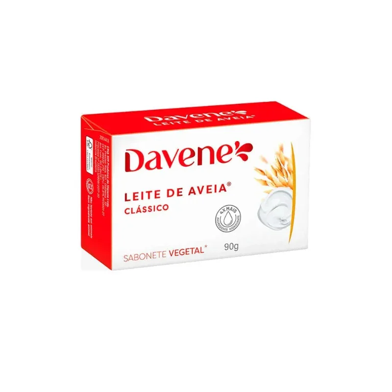 Davene Leite de Aveia Clássico Sabonete Vegetal 90g