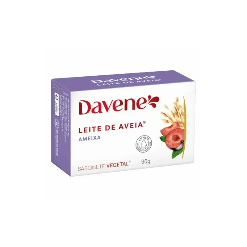 Davene Leite de Aveia Ameixa Sabonete Vegetal 90g
