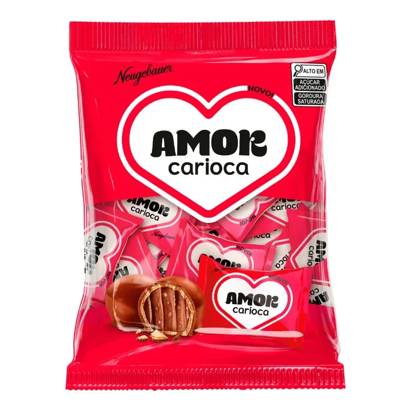 Bombom Preto Amor Carioca - 25 Unidades 500g