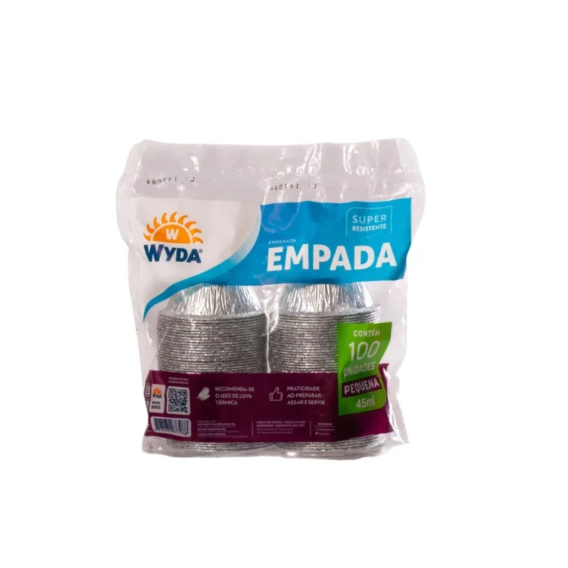 Forminha Para Empada 45ml - Wyda 100 Unidades