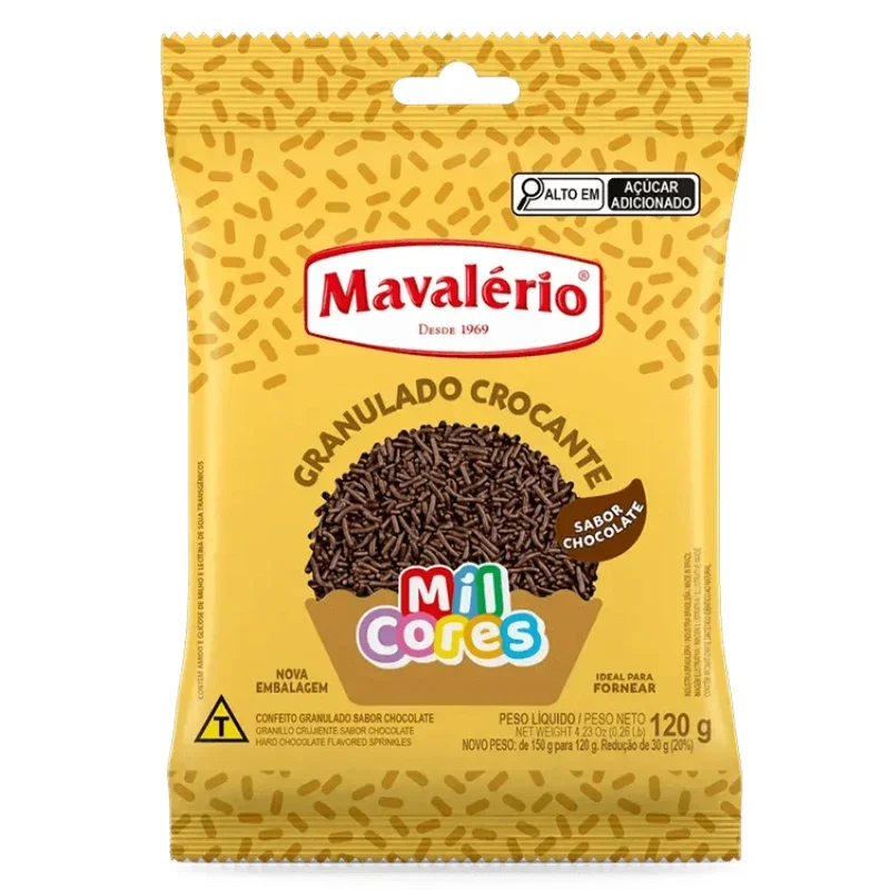 Chocolate Granulado 120g Mil Cores Mavalerio