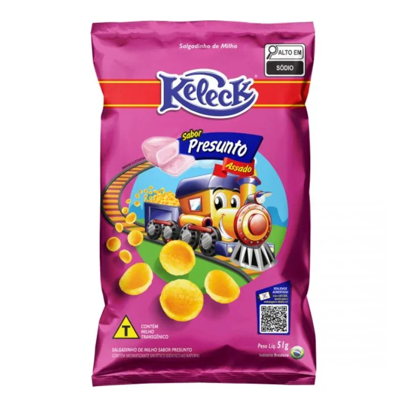 Salgadinho De Milho Sabor Presunto Keleek 51g
