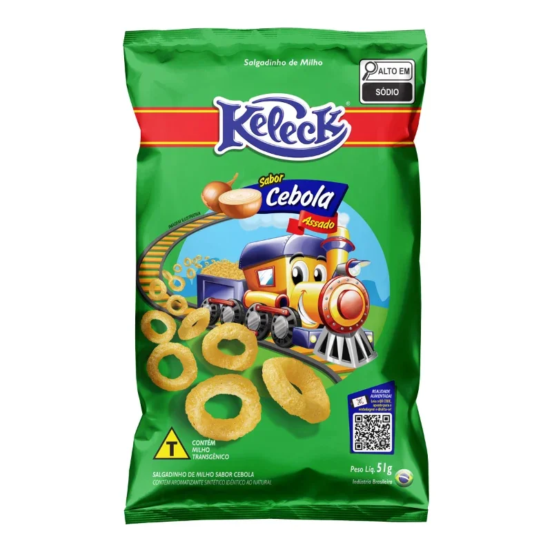 Salgadinho De Milho Sabor Cebola Keleek 51g