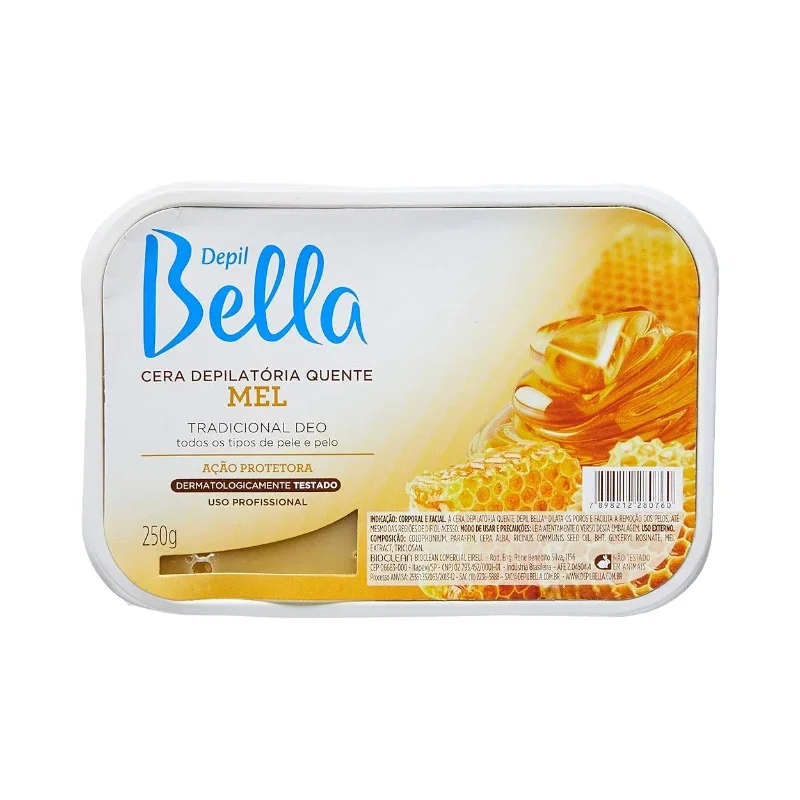 Cera De Mel Depilatória Quente Tradicional - Depil Bella 250g