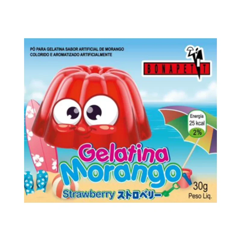 Gelatina Morango Bonapetit 50g
