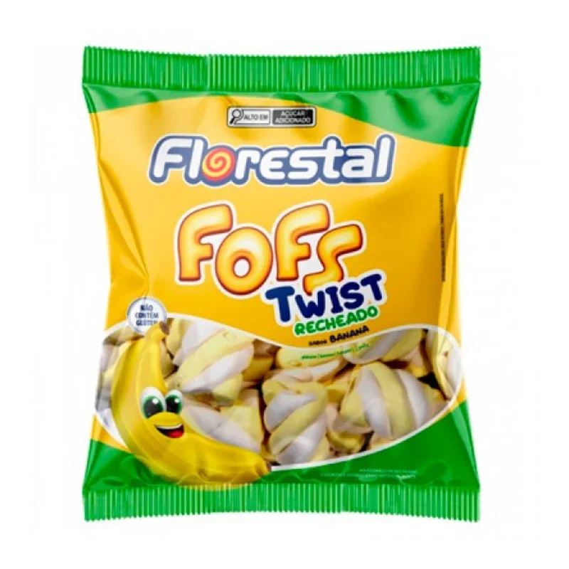 Marshmallow Recheado Sabor Banana Florestal 220g