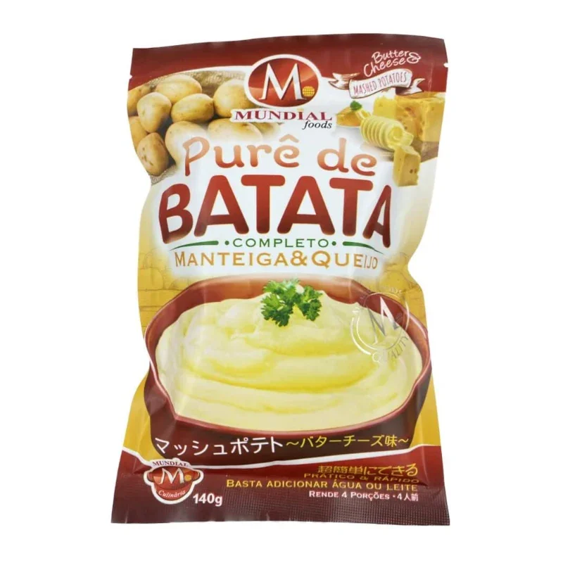 Purê De Batatas Com Manteiga E Queijo - Mundial Foods 140g