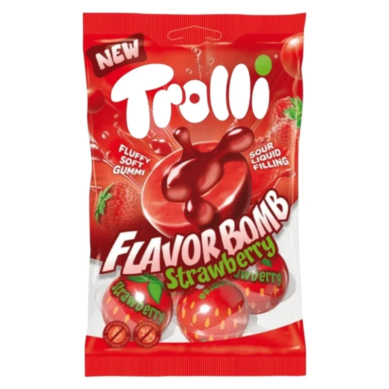 Candy Trolli Flavor Bomb Strawberry - 75g