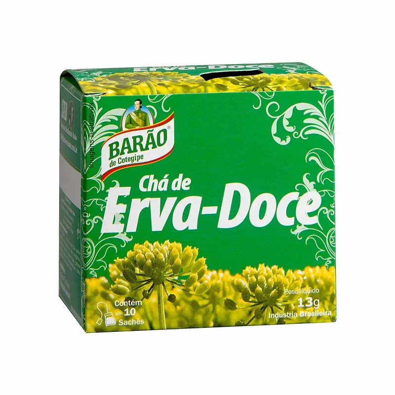 Chá De Erva-Doce Barão 13g — 10 Sachês