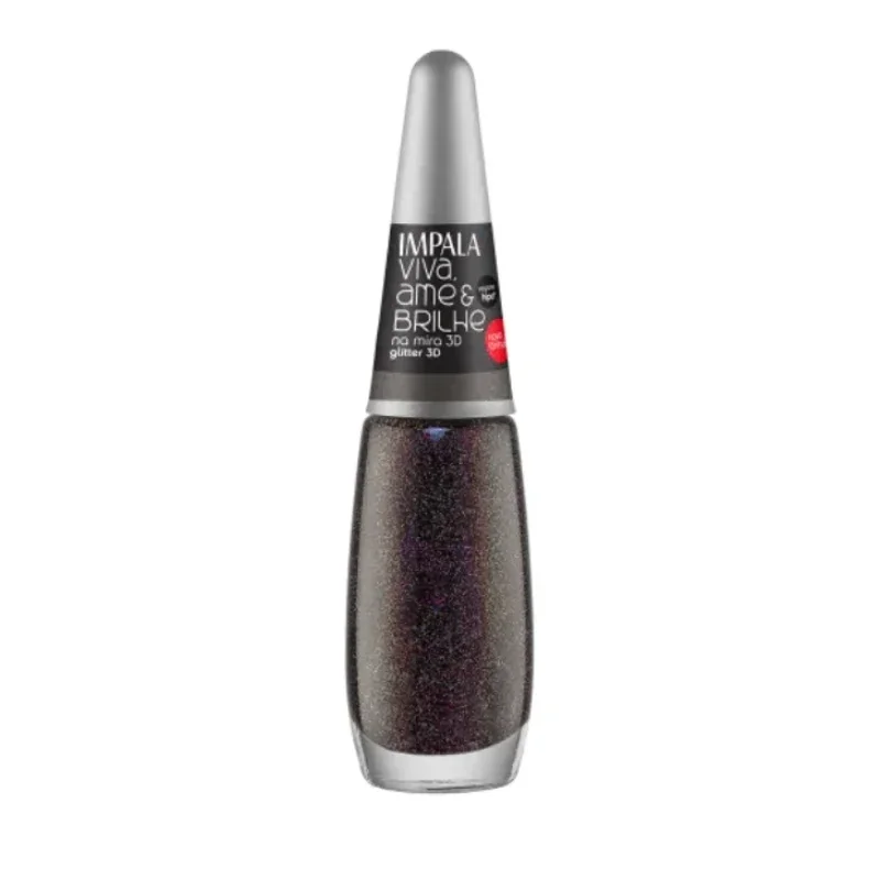 Esmalte Impala - Na Mira 3D Glitter 3D