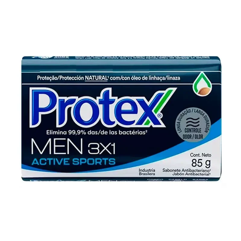 Protex Men Active Sports 3x1 Sabonete em barra 85g